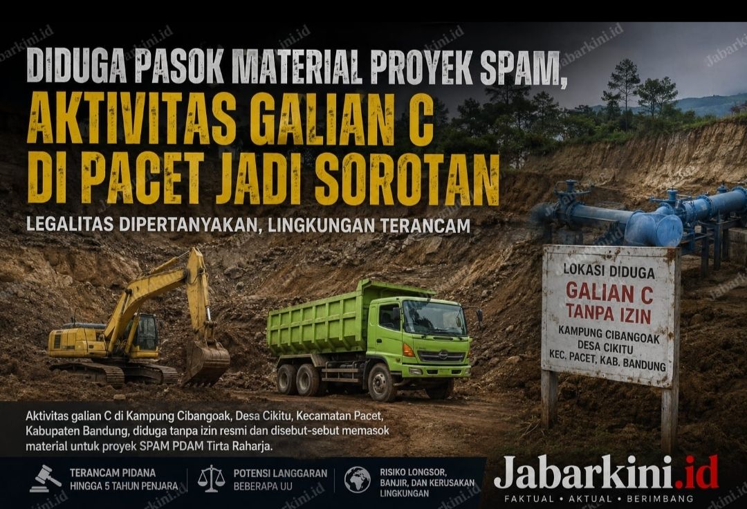 Diduga Pasok Material Proyek SPAM, Aktivitas Galian C di Pacet Disorot; Camat dan Kepala Desa Pilih Bungkam