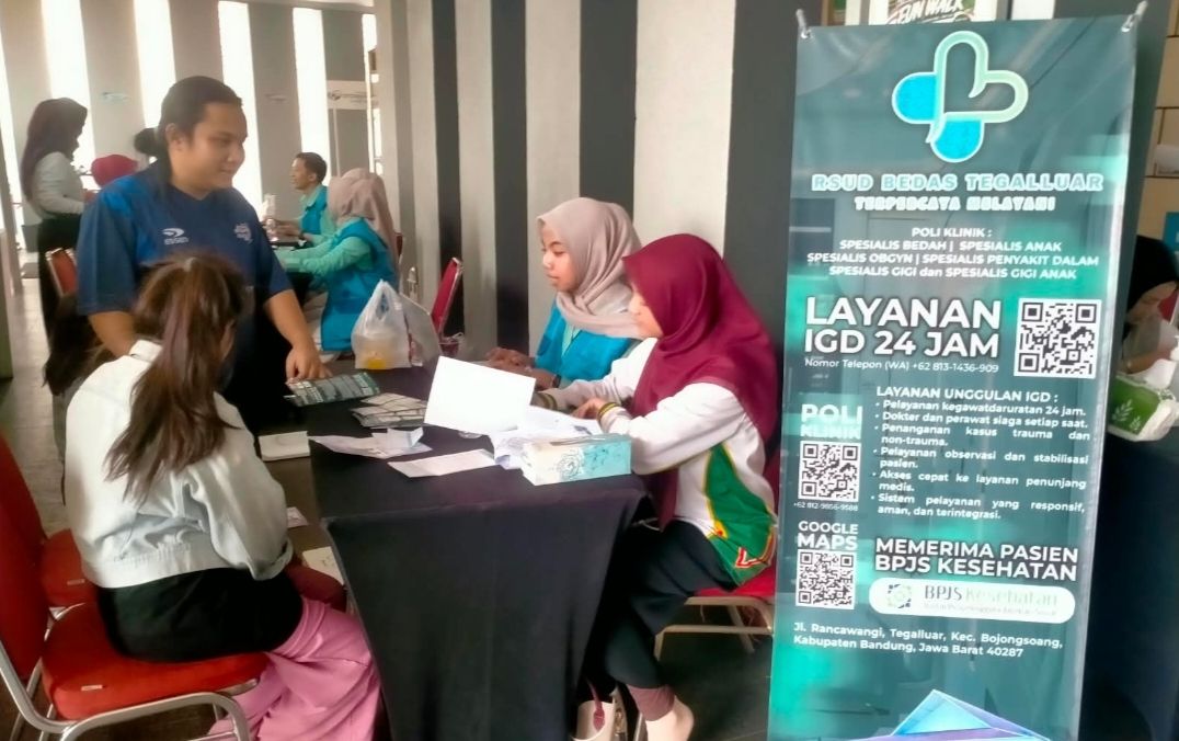 RSUD Bedas Tegalluar Layani Pemeriksaan Kesehatan Gratis di Al Multazam Fest, dr. Dadan: Menebar Kebaikan dan Menguatkan Ukhuwah Umat