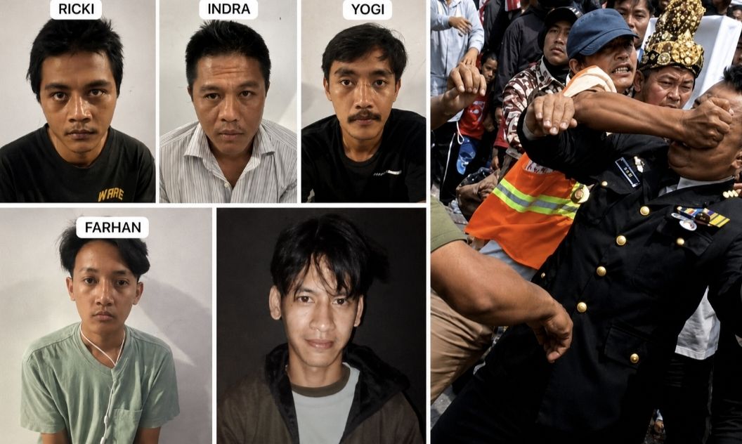Lima Pelaku Penyerangan Kapolsek dan Danramil Cicalengka Ditangkap Tim Resmob Polresta Bandung