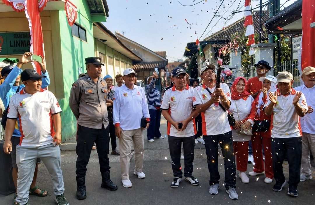 Peringati HUT RI ke-81, Karang Taruna Majakerta Gelar Lomba Gerak Jalan Diikuti 700 Peserta
