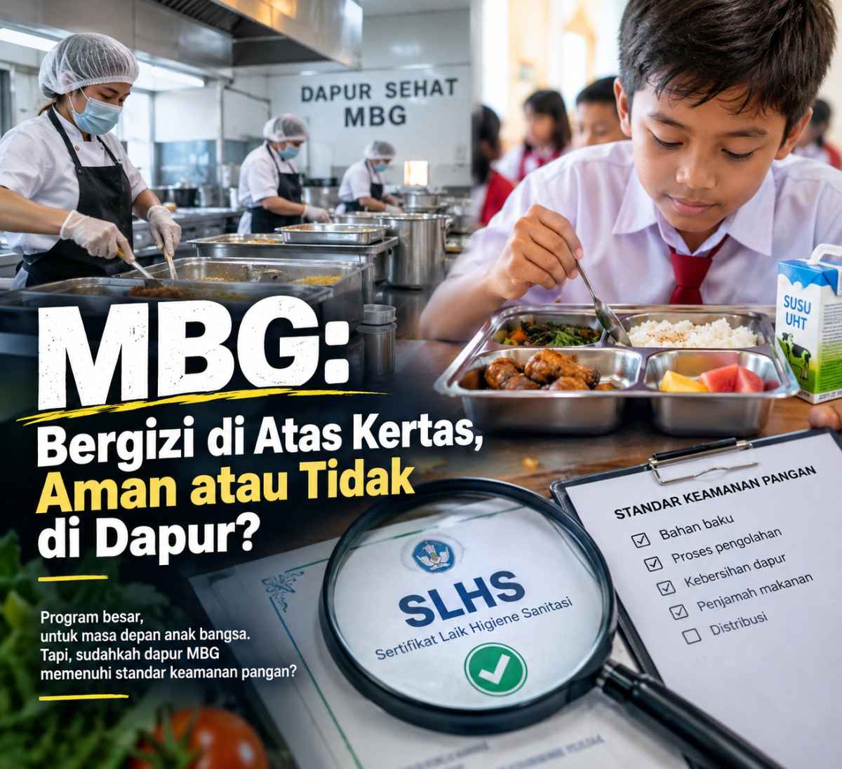MBG: Bergizi di Atas Kertas, Aman atau Tidak di Dapur?