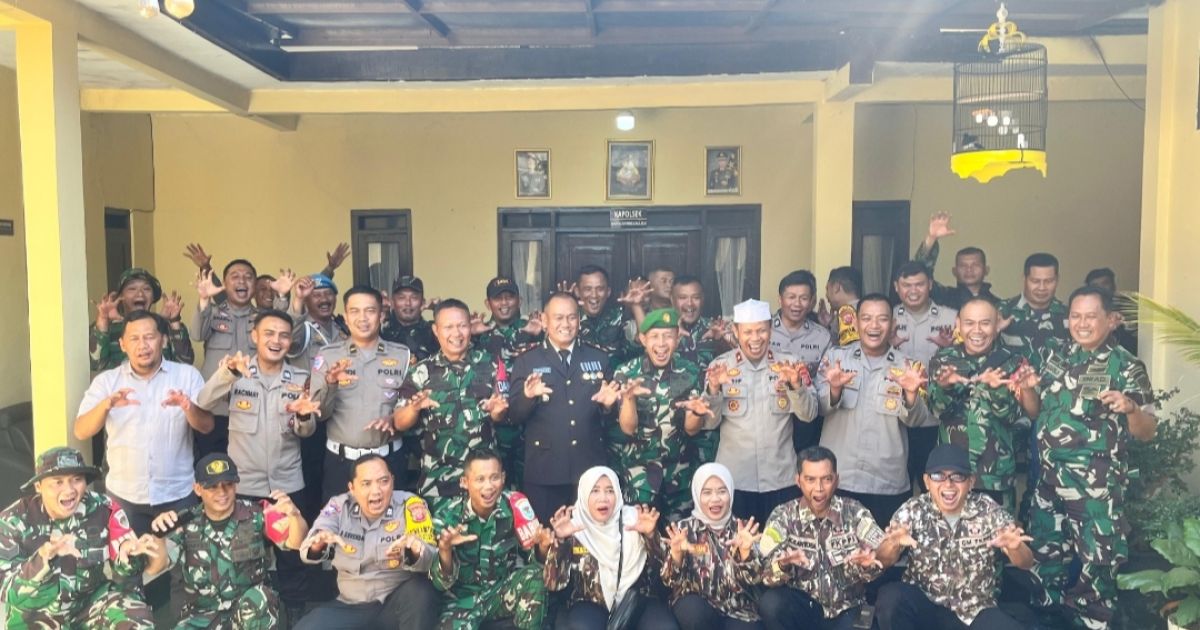 Danramil Majalaya Hadiri Syukuran HUT Bhayangkara ke-80, Perkuat Sinergitas TNI-Polri