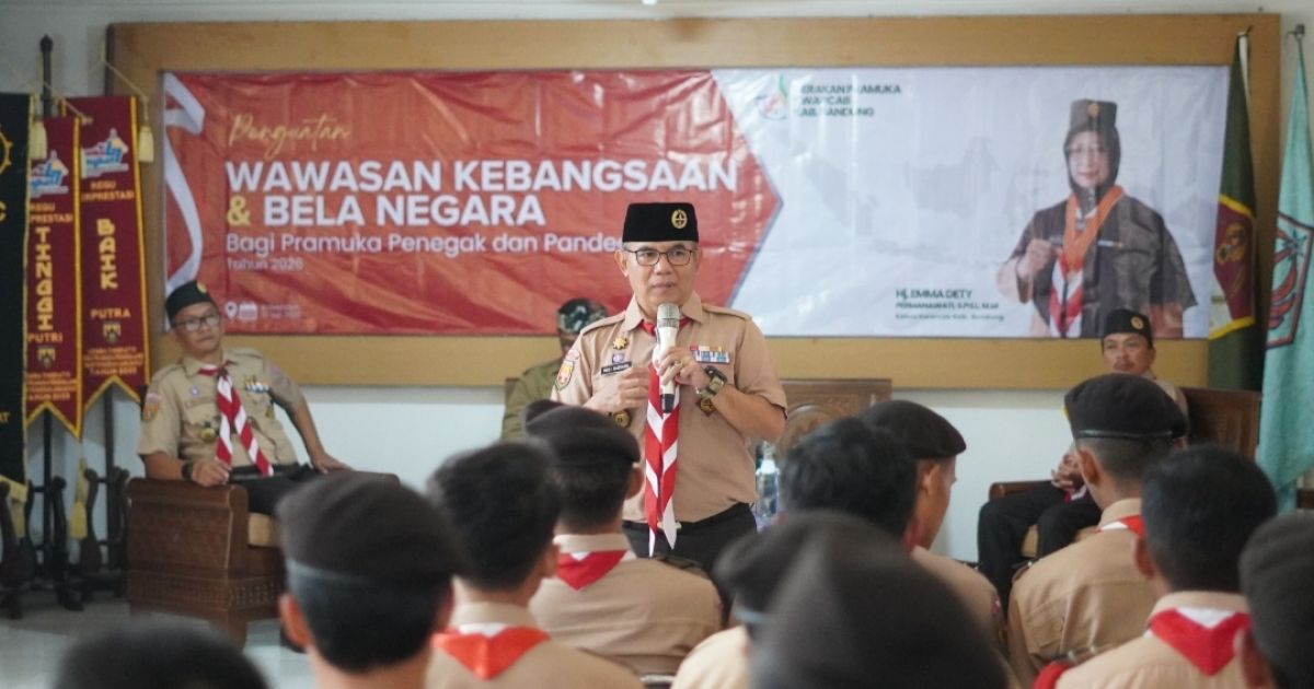 Kwarcab Kabupaten Bandung Perkuat Wawasan Kebangsaan dan Bela Negara bagi Pramuka Penegak dan Pandega di Era Digital