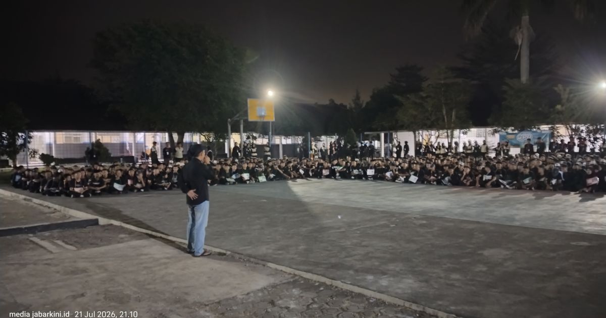 Camping Pendidikan Dasar Jadi Puncak MPLS Ramah, 690 Siswa Baru SMKN 1 Majalaya Ditempa Disiplin dan Jiwa Kepemimpinan