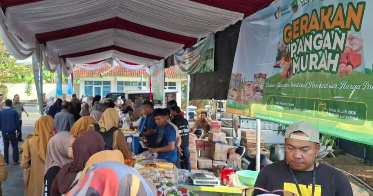 Pengendalian Inflasi, DKPP Jabar Gelar Gerakan Pangan Murah di Ciamis