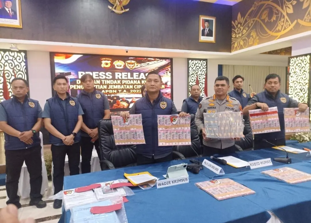 Polda Jabar Bongkar Dugaan Korupsi Proyek Jembatan Cipamuruyan, Kerugian Negara Capai Rp9,84 Miliar
