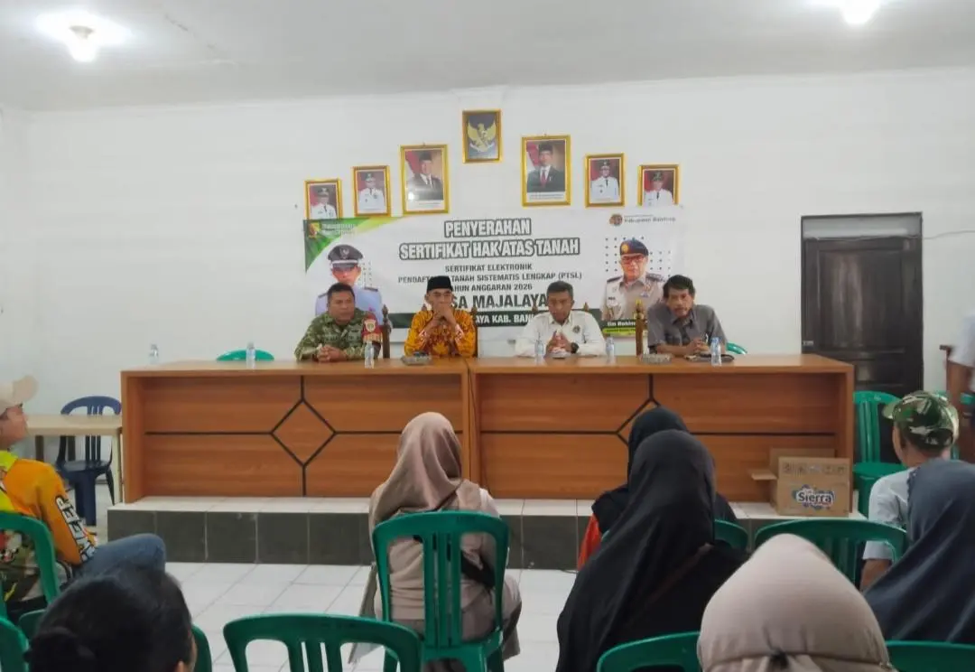 50 Warga Desa Majalaya Terima Sertifikat PTSL, Kepala Desa: Bukti Kepemilikan Kini Berkekuatan Hukum