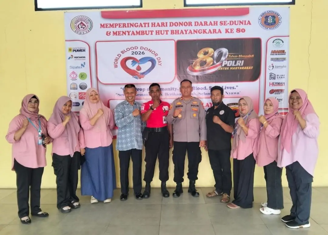 Sambut Hari Bhayangkara ke-80, Polsek Majalaya Gelar Donor Darah Bersama PMI dan YPOTI