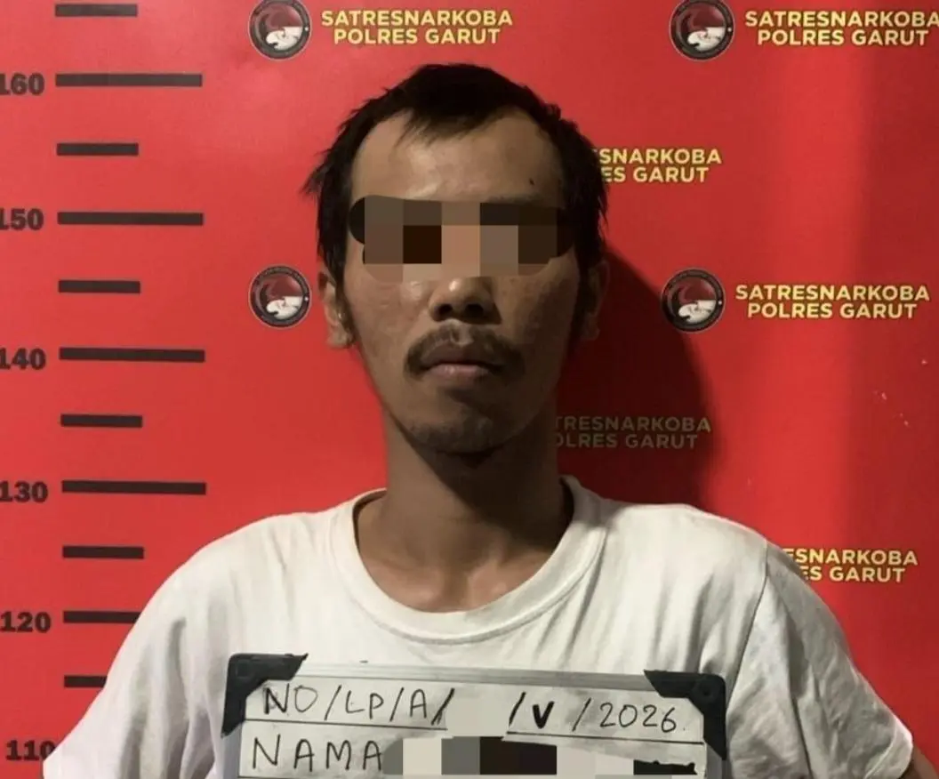Polisi Bekuk Pengedar Sabu di Garut, Puluhan Paket Siap Edar Disita