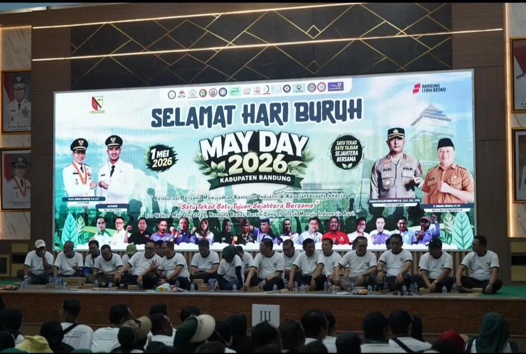 May Day Kabupaten Bandung Kondusif, Buruh dan Pemkab Kompak Dorong Aksi Lingkungan