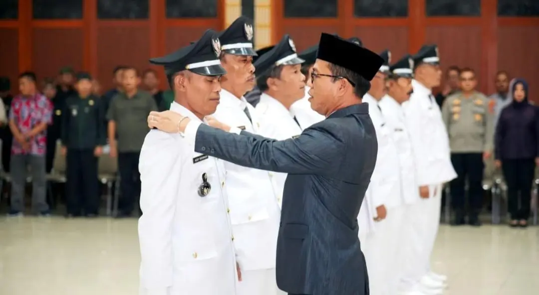 Bupati KDS Lantik 9 Kepala Desa Terpilih di Pilkades Antar Waktu Kabupaten Bandung  