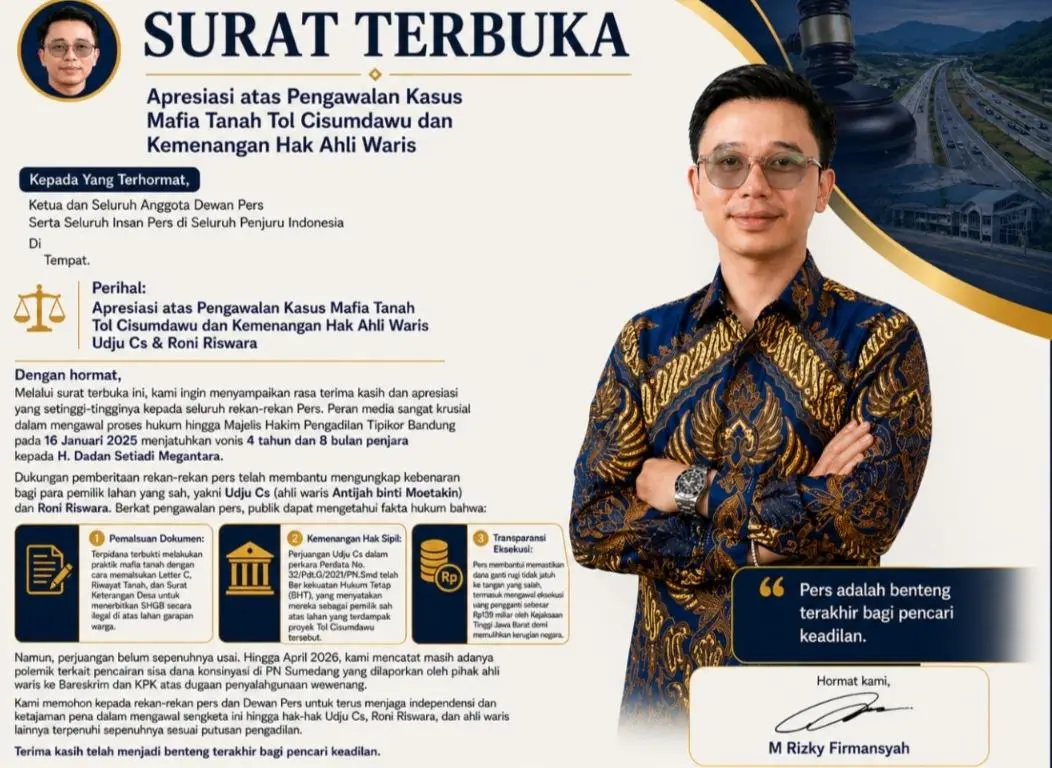 Diduga Ada Rekayasa HGB di Sumedang, Praktisi Soroti Peran BPN dan Putusan Pengadilan