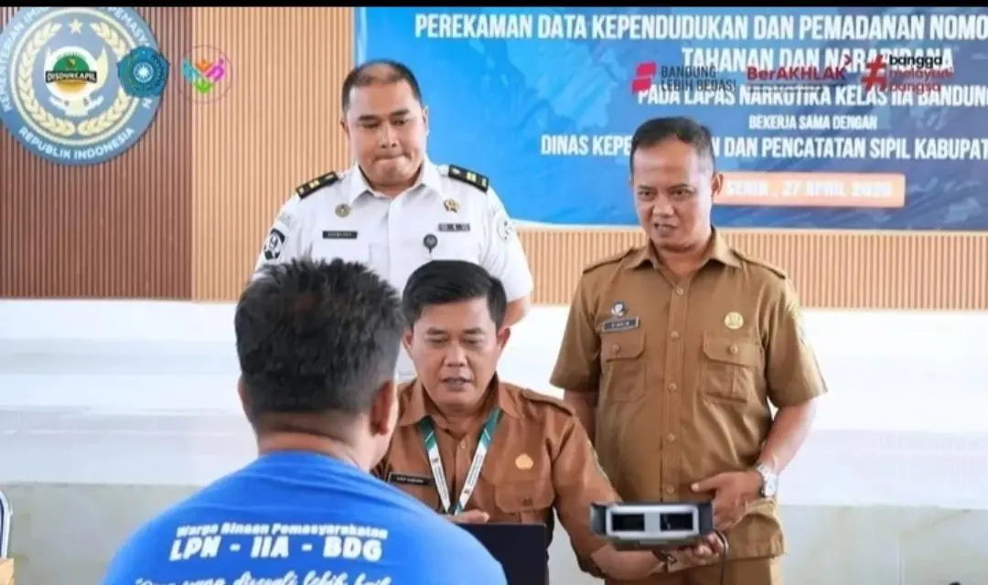 Disdukcapil Jemput Bola di Lapas Narkotika Bandung, Percepat Validasi Data Kependudukan Warga Binaan