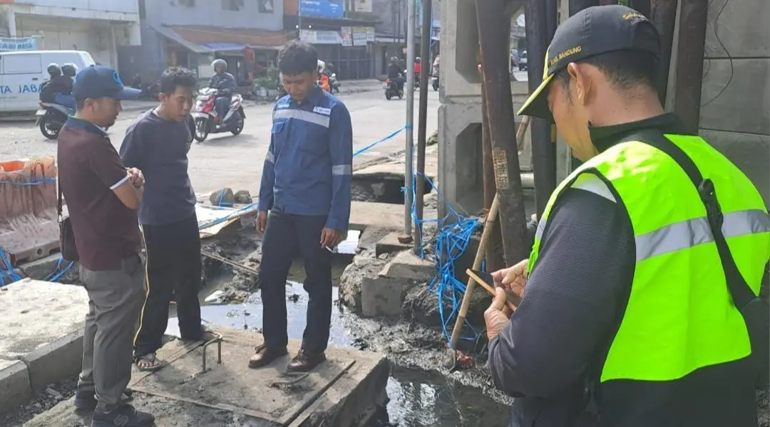 Tim PDAM Kabupaten Bandung dan Jabar Verifikasi Aset di Wilayah Palasari