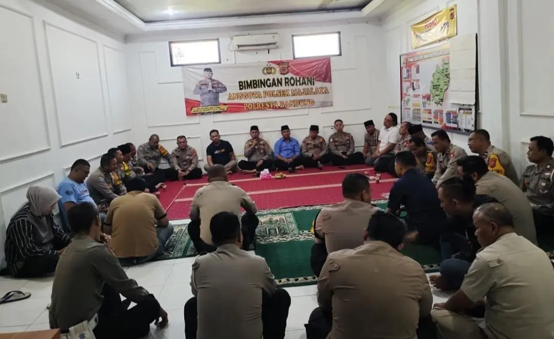 Pembinaan Rohani Anggota Polsek Majalaya, Perkuat Integritas dan Humanisme Personel
