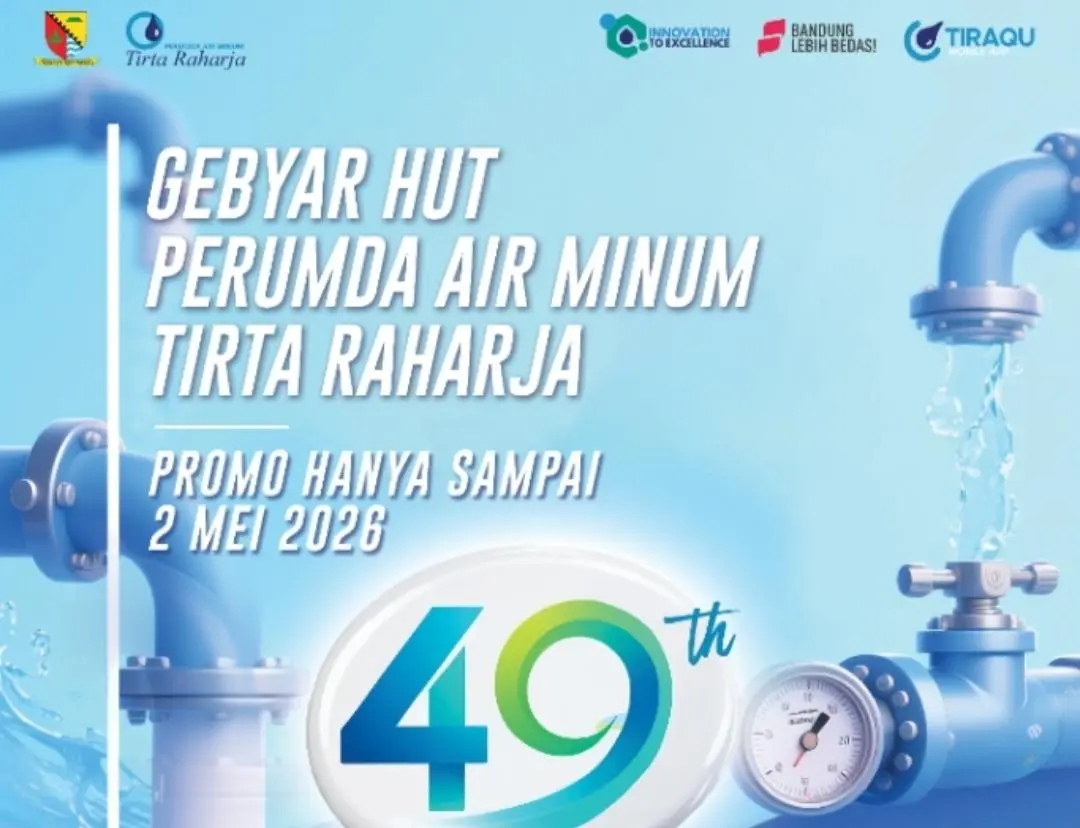 Gebyar HUT Perumda Air Minum Tirta Raharja yang ke 49 tahun, Biaya Pemasangan Hanya Rp 1 juta