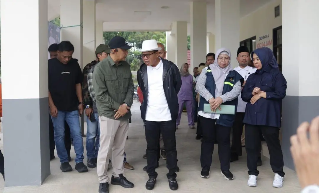 Sidak RSUD Bedas Pacira, Bupati Bandung Tegaskan Perbaikan Plafon Harus Tuntas dan Lebih Kokoh