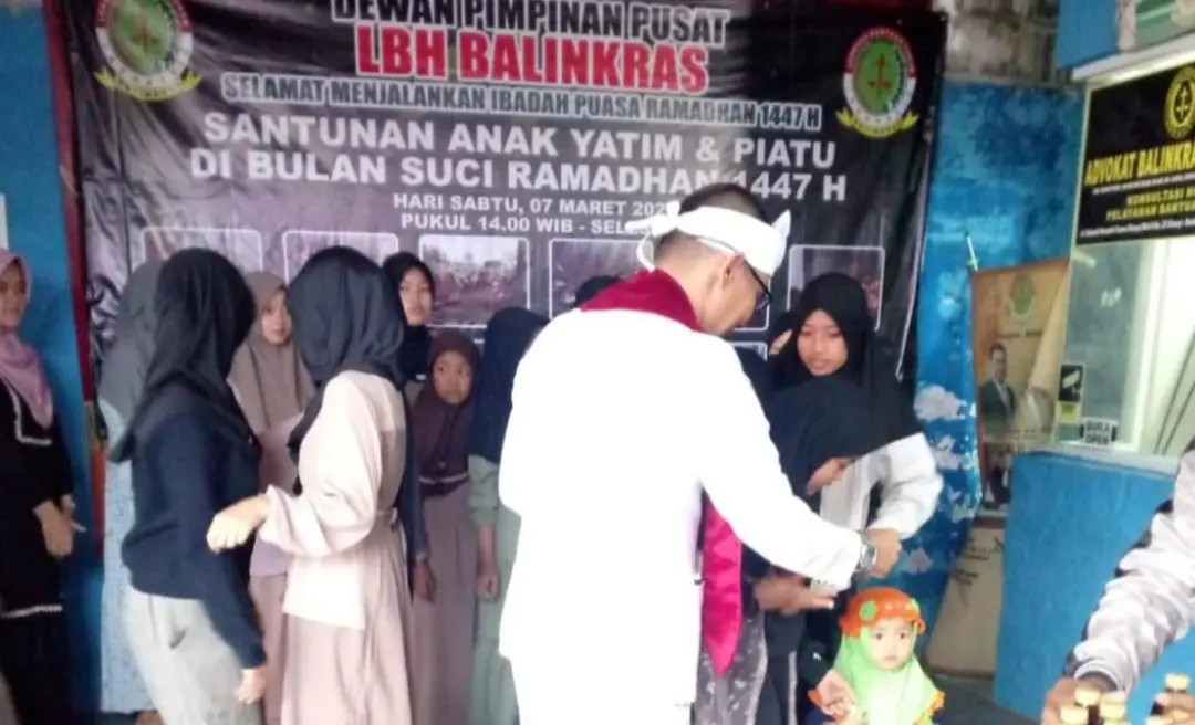 Indahnya Berbagi di Bulan Suci, LBH Balinkras Gelar Santunan Anak Yatim di Cileunyi