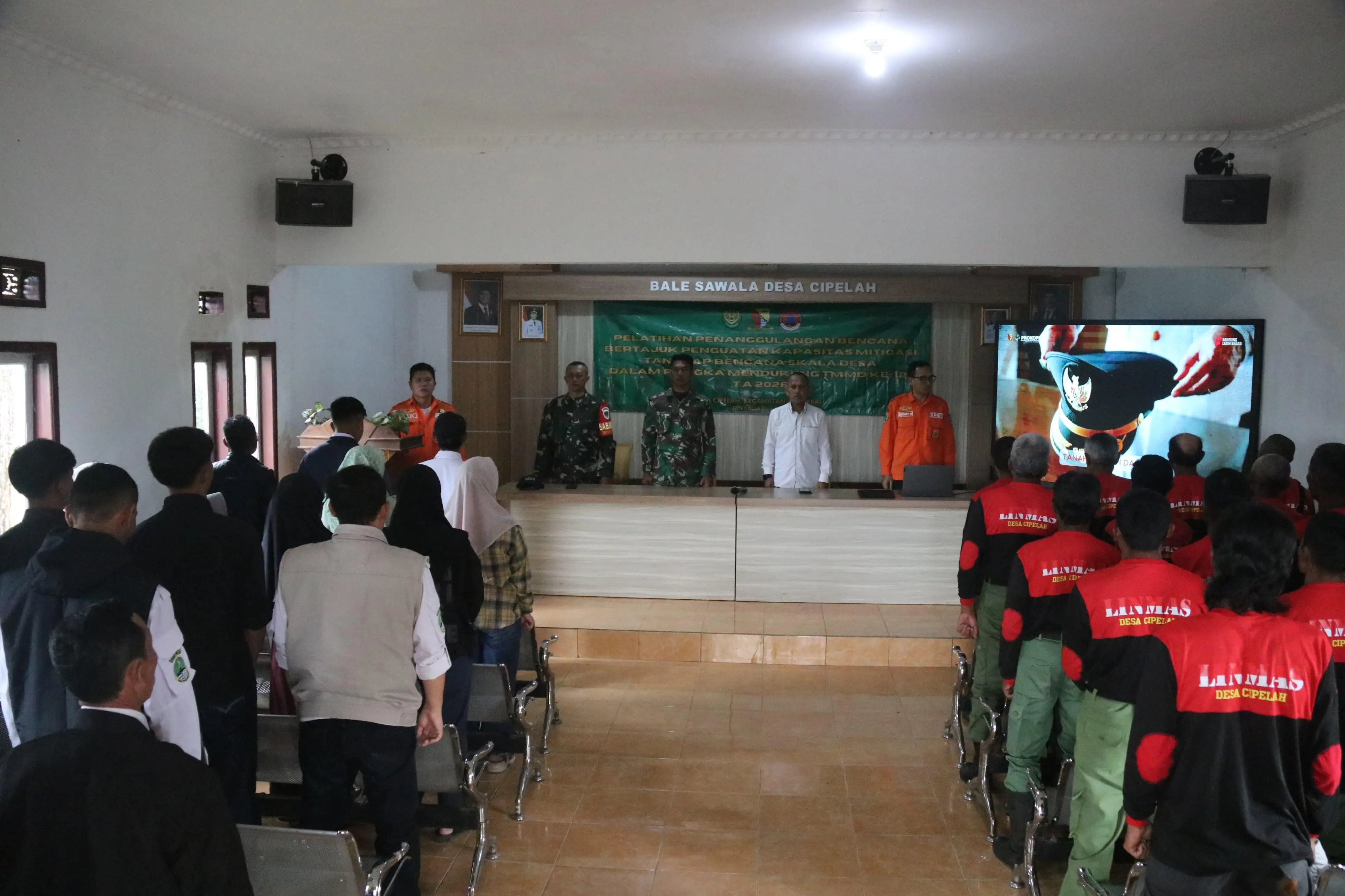 Pelatihan Penanggulangan Bencana Dukung TMMD ke-127 di Desa Cipelah