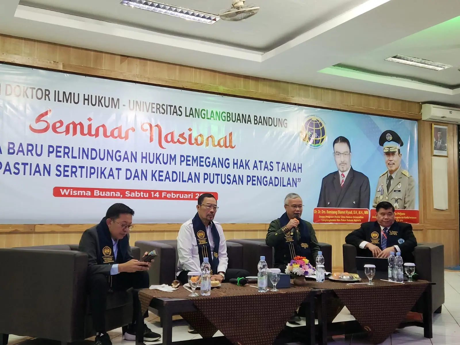 Mahasiswa S3 Ilmu Hukum Universitas Langlangbuana Gelar Seminar Nasional Doktoral Bahas Paradigma Baru Perlindungan Hak Atas Tanah
