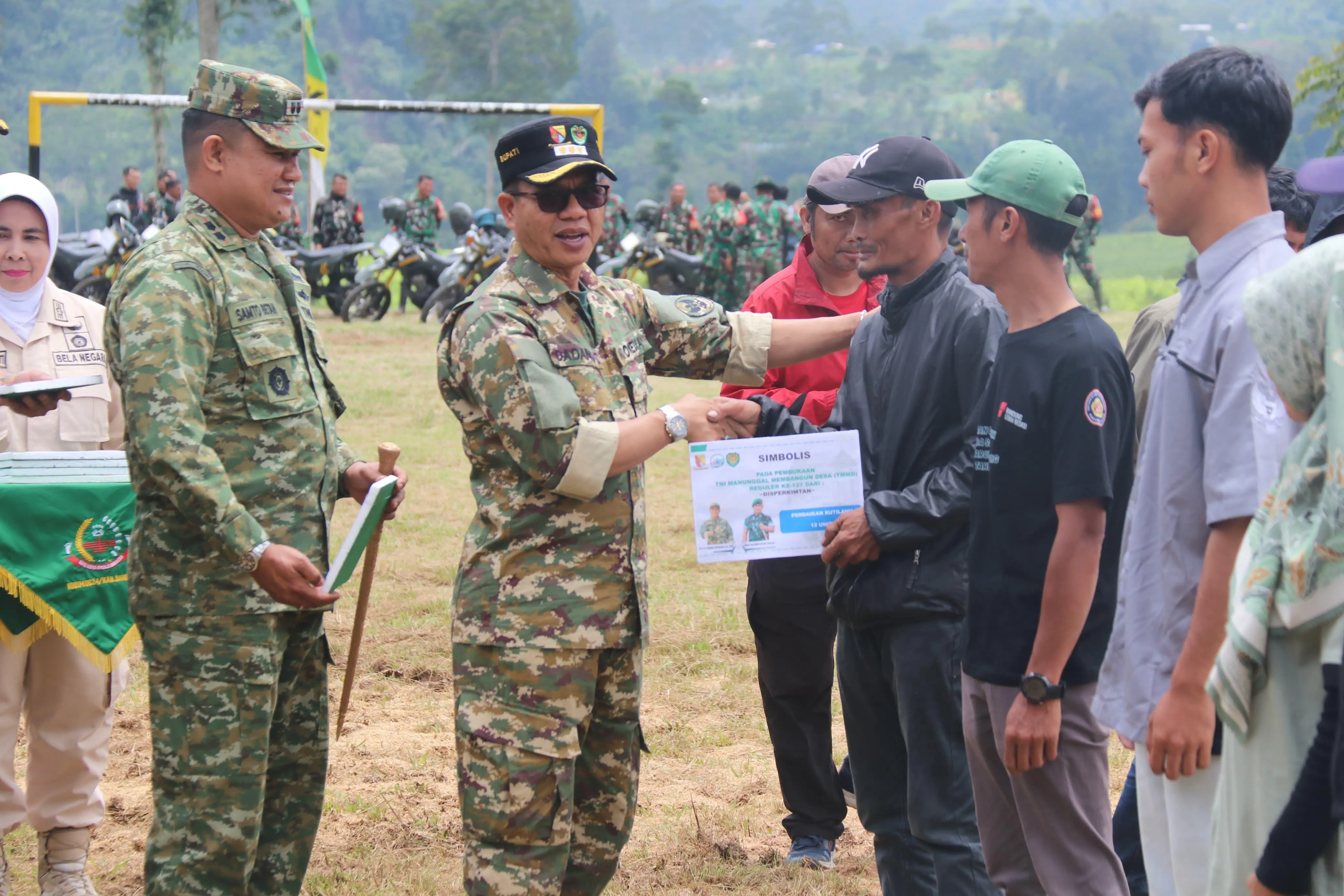 Upacara Pembukaan TMMD Reguler ke-127 Tahun 2026 Digelar di Desa Cipelah Rancabali