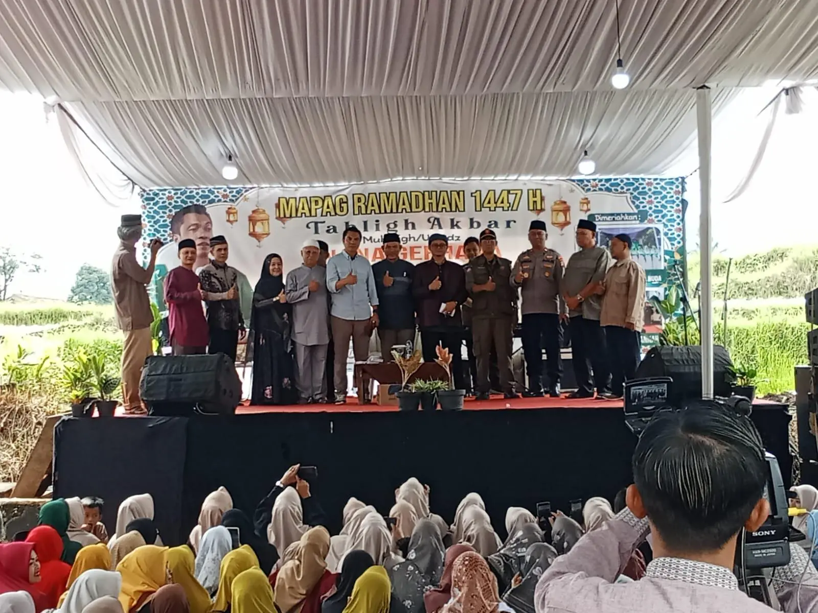 Pengajian Akbar “Mapag Sasih Ramadhan” di Majalaya, Diisi Tausiyah Ustadz Nana Gerhana dan Santunan Anak Yatim