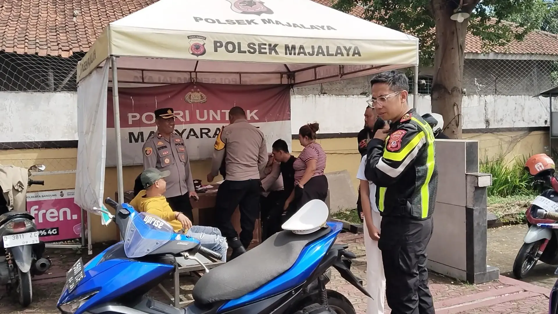 Bising dan Resahkan Warga, Polsek Majalaya Tertibkan Knalpot Brong 