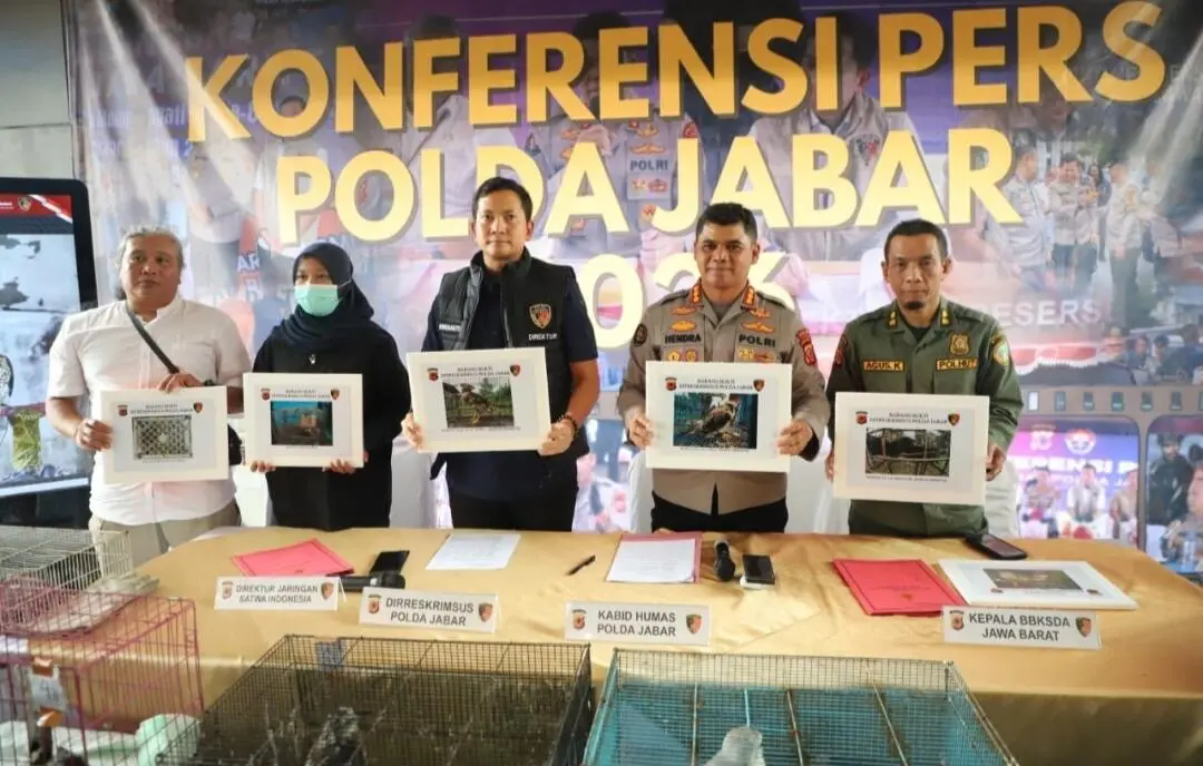 Polda Jabar Ungkap Kasus Pemeliharaan 14 Burung Elang Dilindungi di Indramayu