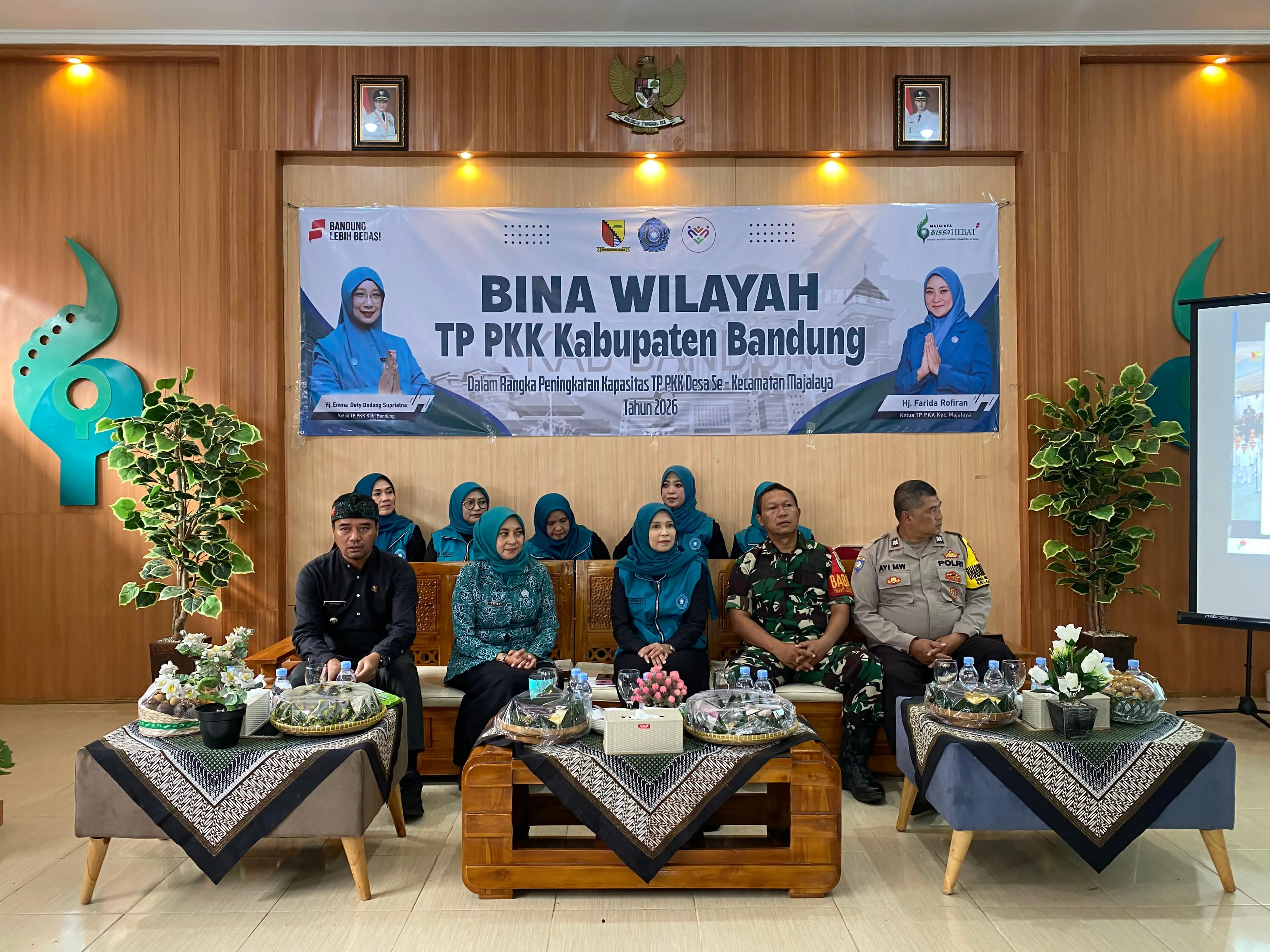 Bina Wilayah TP PKK Kabupaten Bandung, Camat Majalaya Tekankan Penguatan 6 SPM di 176 Posyandu