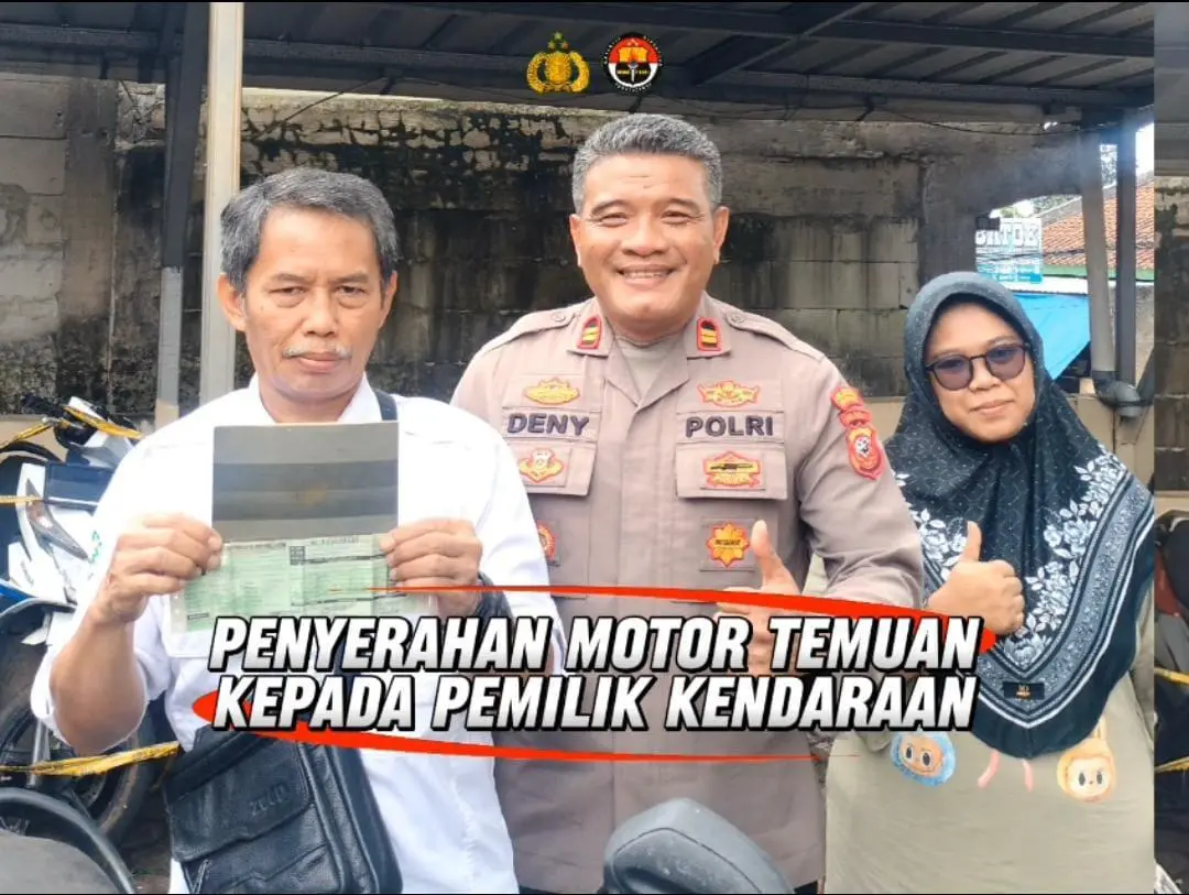 Motor yang Sempat Hilang Akhirnya Pulang, Pemilik Apresiasi Kinerja Polsek Ibun