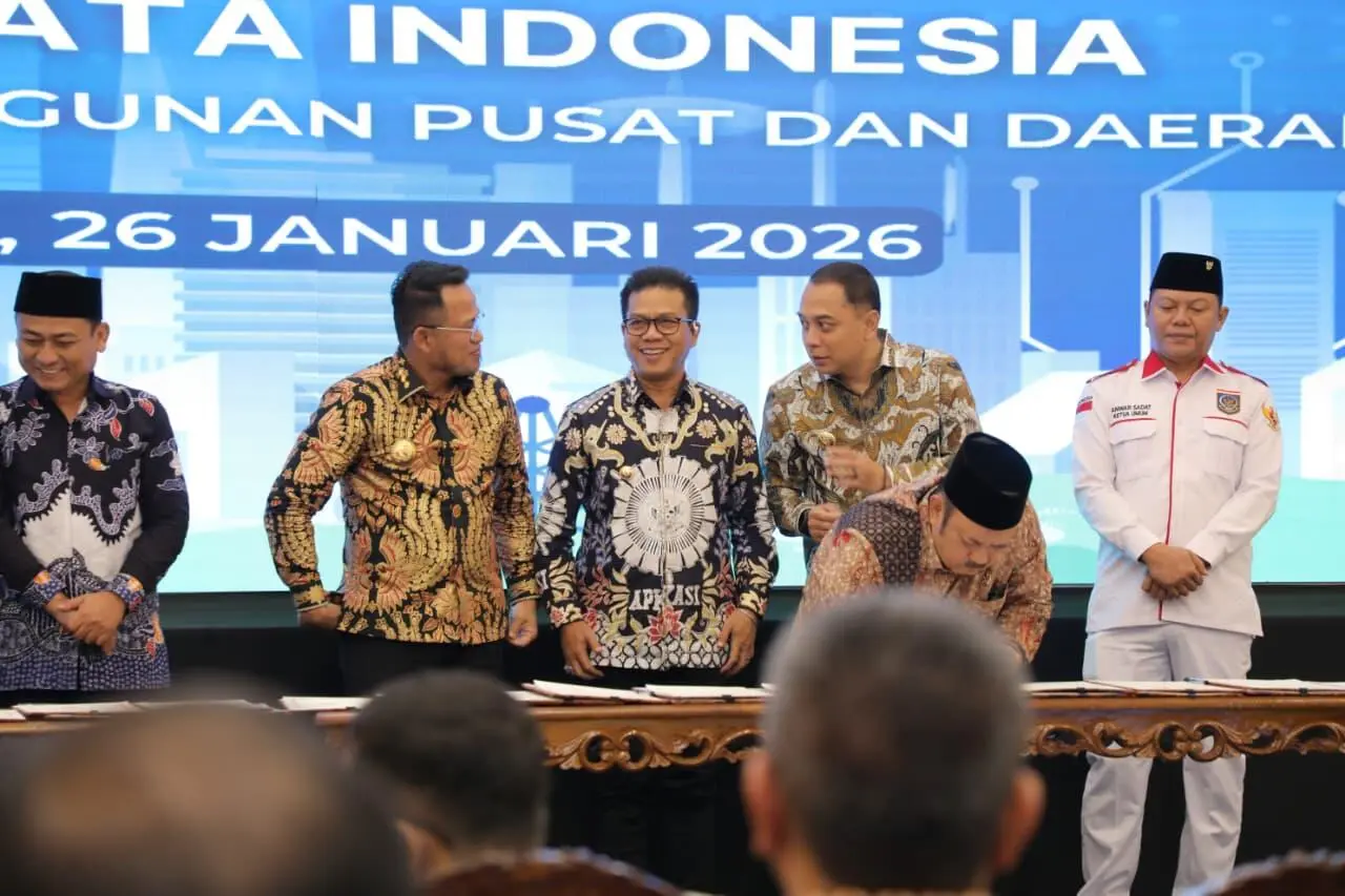 Perkuat Integrasi Data Pembangunan, Pemkab Bandung Teken SEB Informasi Geospasial