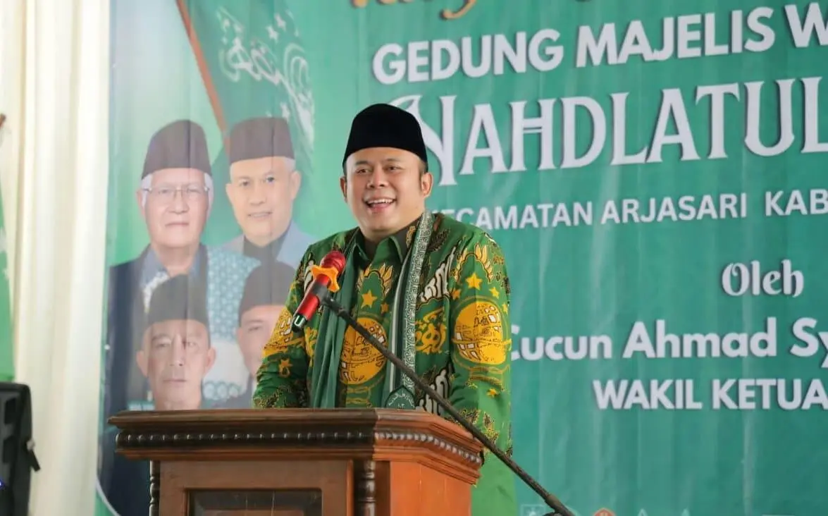 Sambut Harlah NU ke-100, Wakil Ketua DPR RI Kang Haji Cucun Resmikan Kantor MWC NU Arjasari