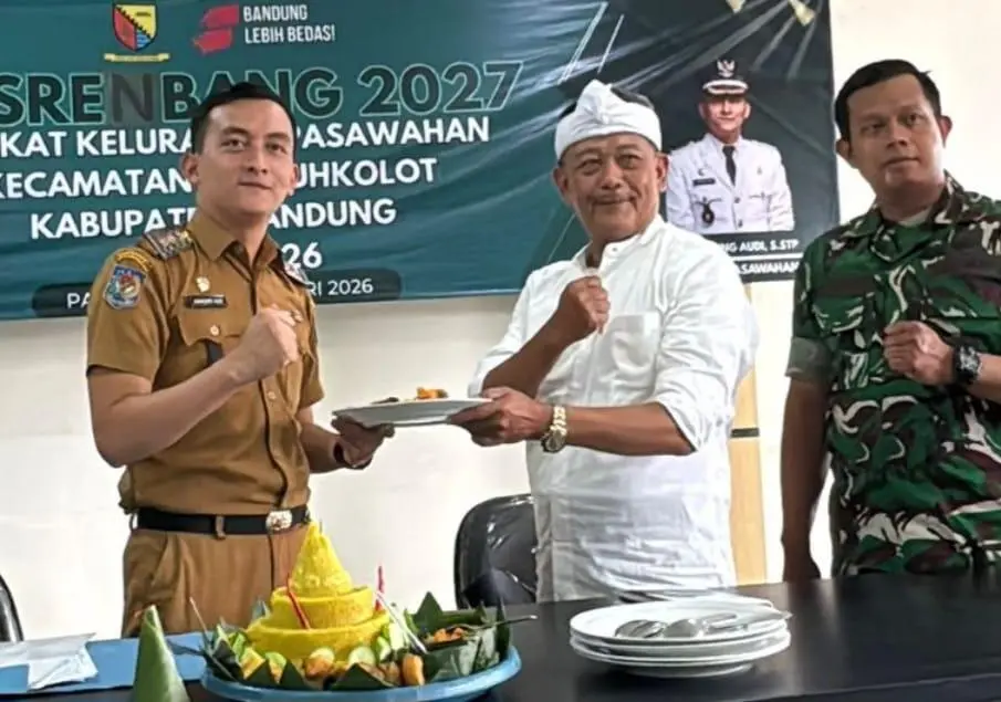 Kelurahan Pasawahan Gelar Syukuran Tumpengan, Raih Penghargaan Anugerah Gapura Sri Baduga Jawa Barat
