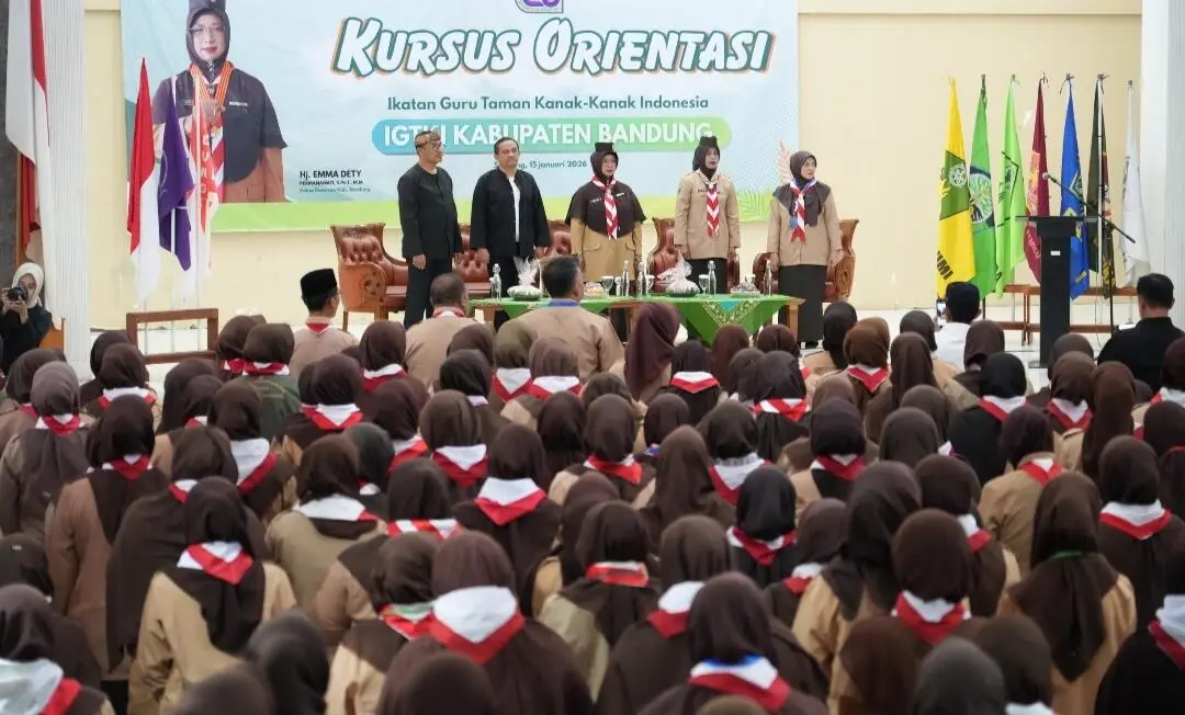 Wujudkan Generasi Muda Emas, Kwarcab Kabupaten Bandung Gelar Kursus Orientasi Pramuka Bagi Kepala TK