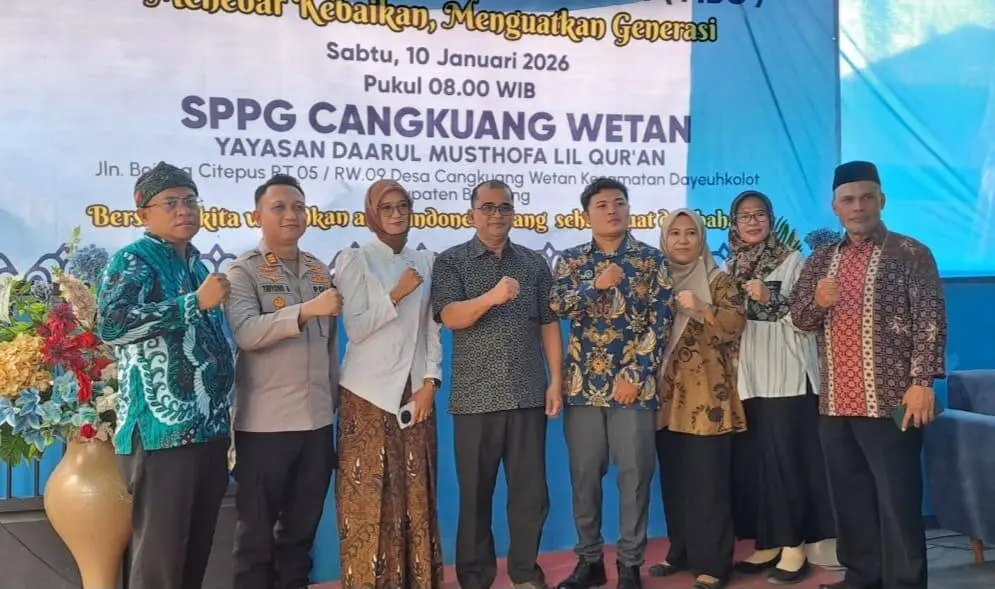 Camat Dayeuhkolot Resmikan Dapur Makan Bergizi Gratis Binaan Yayasan Musthopa Lil Qur’an