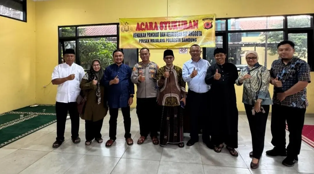 Polsek Majalaya Gelar Syukuran Kenaikan Pangkat, Kelulusan Sekolah Inspektur Polisi, dan Santunan Anak Yatim