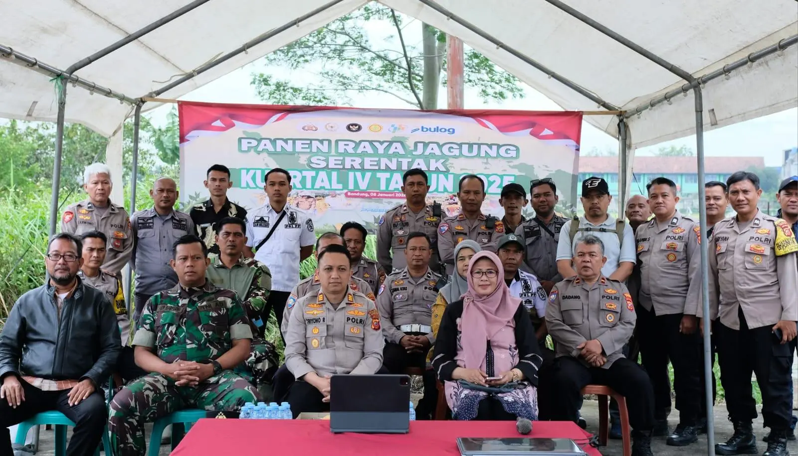 Polsek Dayeuhkolot Ikuti Live Streaming Panen Raya Jagung Serentak Kuartal IV Tahun 2025 Bersama Kapolri