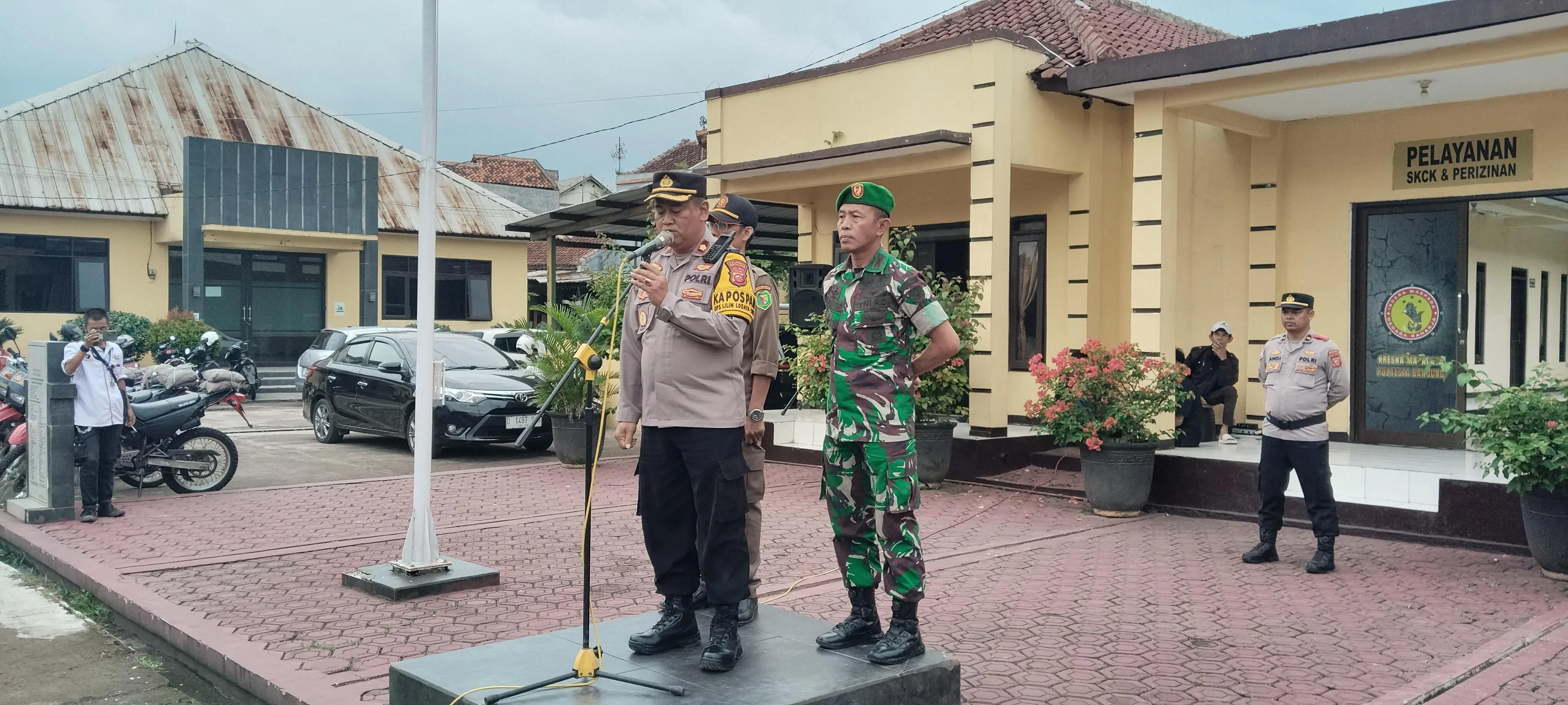 Polsek Majalaya Siagakan Pasukan Gabungan Jelang Malam Tahun Baru 2025–2026