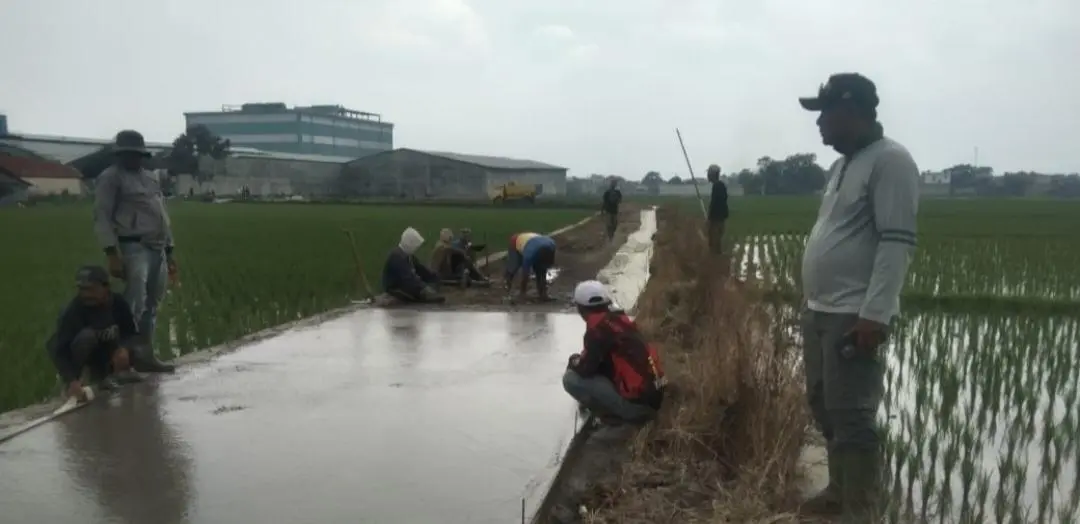 Pemerintah Desa Solokanjeruk Realisasikan Rabat Beton Jalan Ranca Kemit Sepanjang 140 Meter