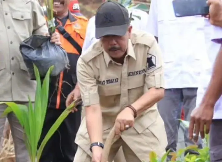 Gerindra DPC Kabupaten Bandung Tanam Lima Ratus Pohon di Arjasari, Aksi Nyata Peduli Lingkungan