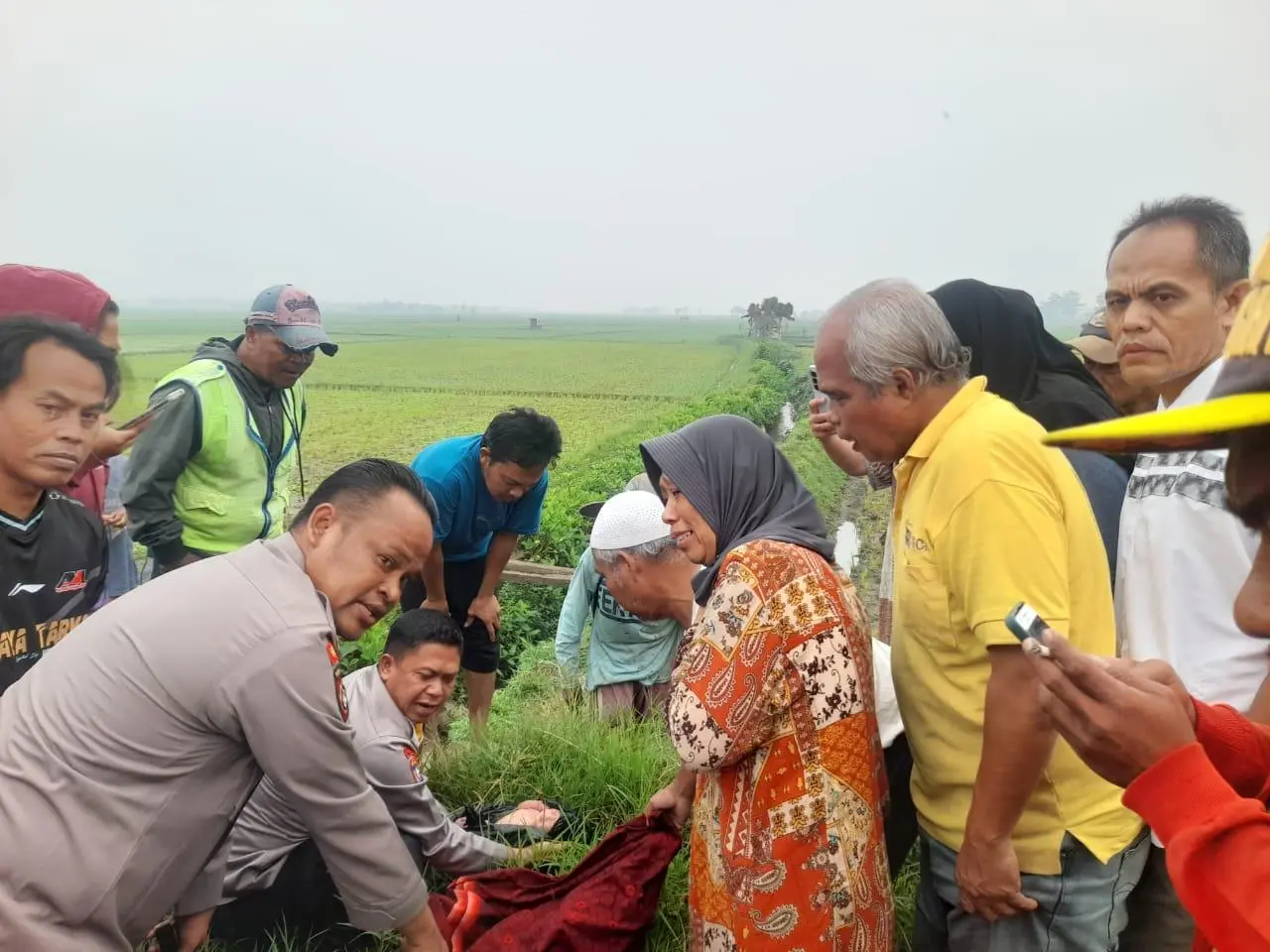 Penemuan Bayi Perempuan di Pesawahan Paseh, Polisi Bergerak Cepat