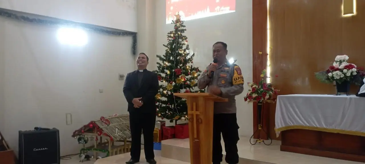 Natal 2025 di Majalaya Berlangsung Aman, Kapolsek Sampaikan Imbauan Kamtibmas