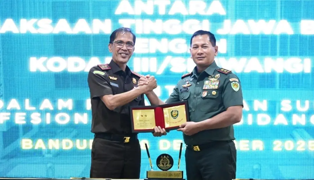 Kajati Jabar dan Kodam III/Siliwangi Teken Perjanjian Kerja Sama Penguatan Penegakan Hukum