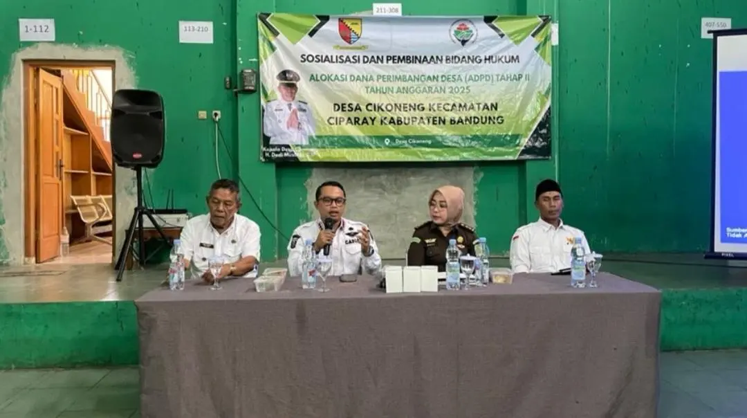 Sosialisasi Bidang Hukum ADPD Tahap II 2025, Camat Ciparay Dorong Pengelolaan Keuangan Desa Transparan