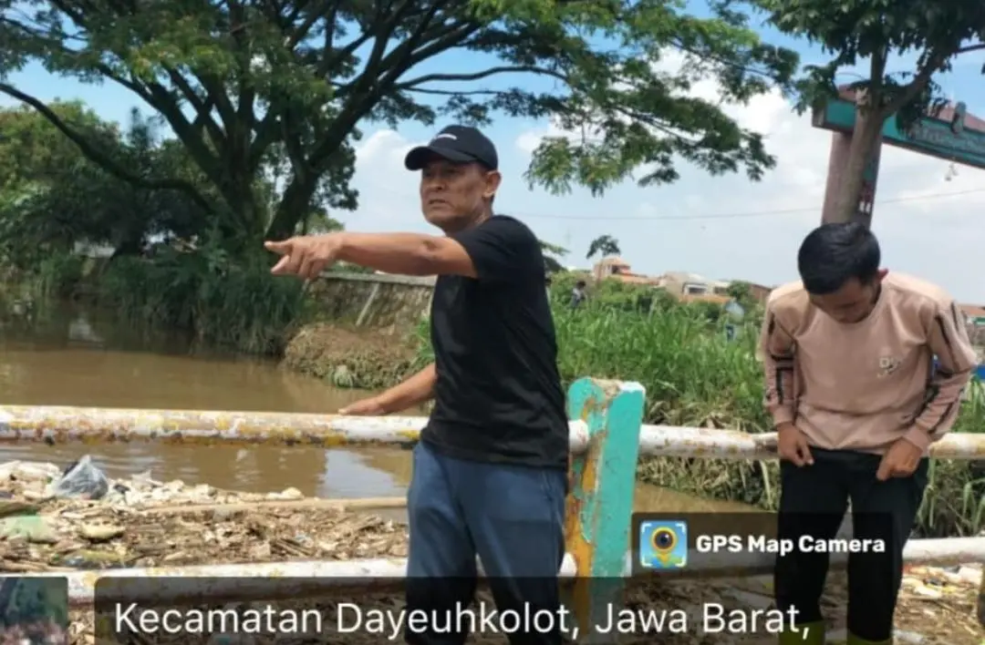Air Sungai Kembali Naik di Palasari Kelurahan Pasawahan, Warga Diminta Tetap Siaga