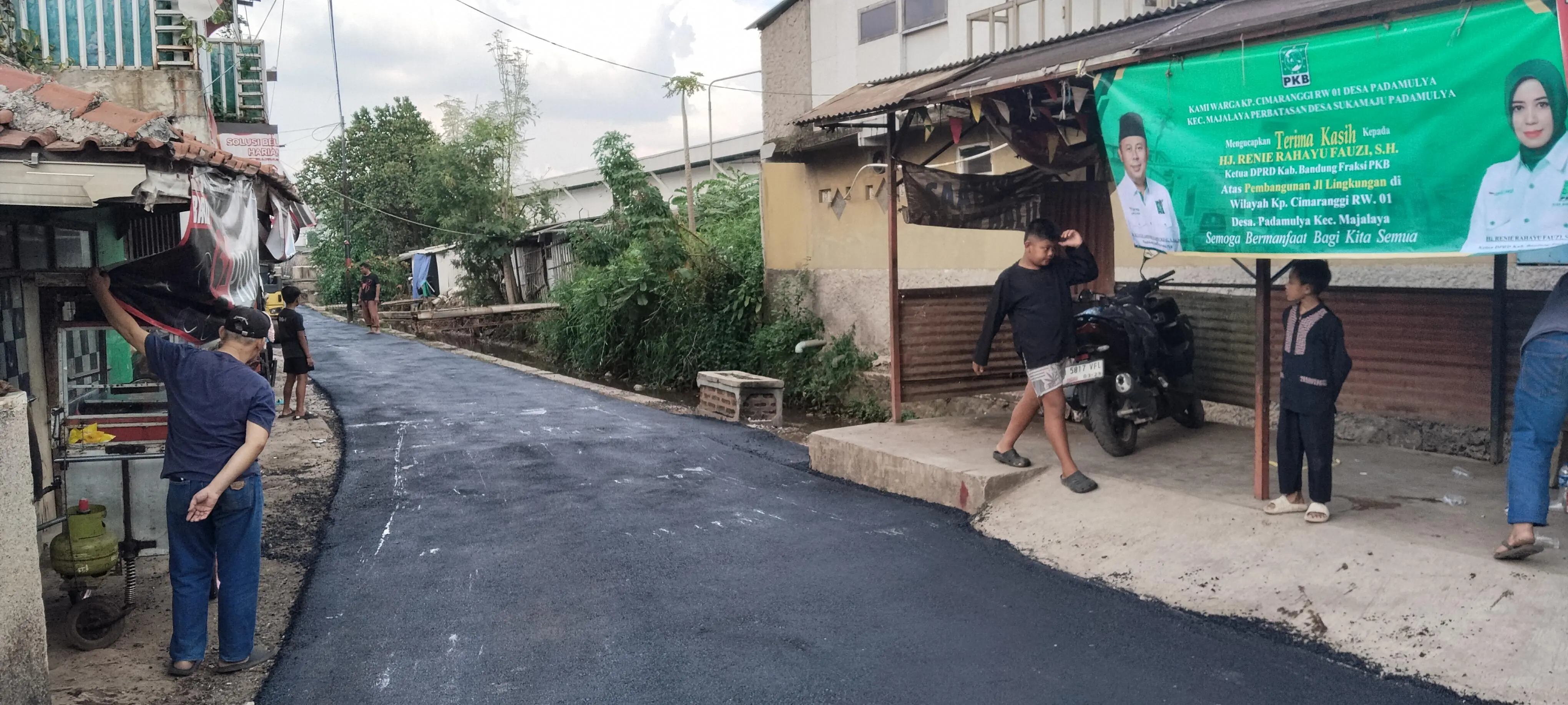 Warga Cimaranggi RW 01 Padamulya Ucapkan Terima Kasih atas Realisasi Pembangunan Jalan Lingkungan
