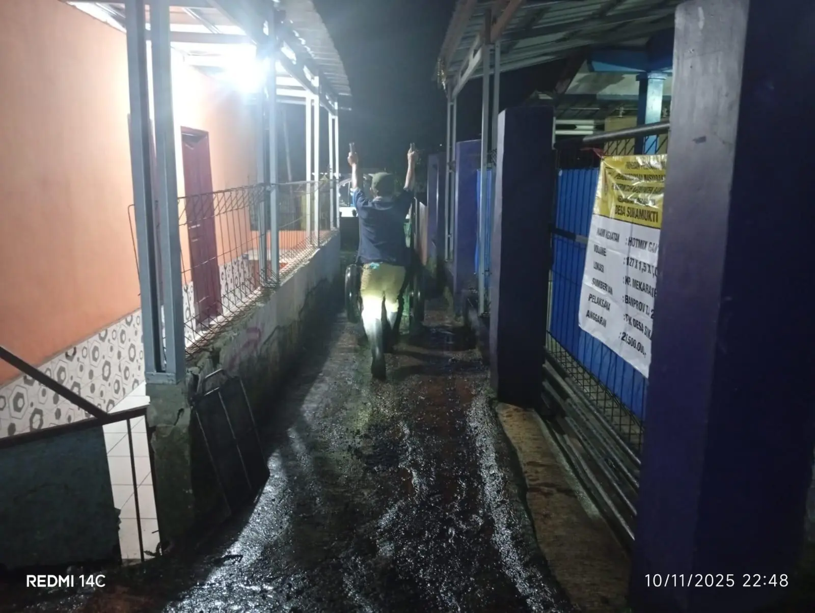 Pemerintah Desa Sukamukti Bangun Jalan Hotmix di Kampung Mekarasih Lewat Bantuan Provinsi Tahun Anggaran 2025