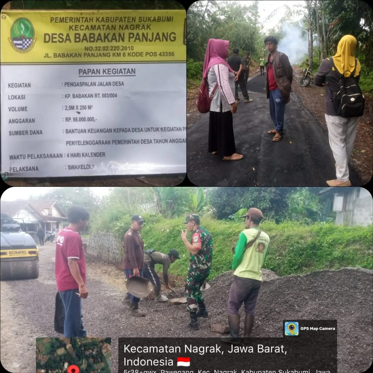 Pemdes Babakan Panjang Realisasikan Banprov 2025 untuk Perbaikan Jalan Desa