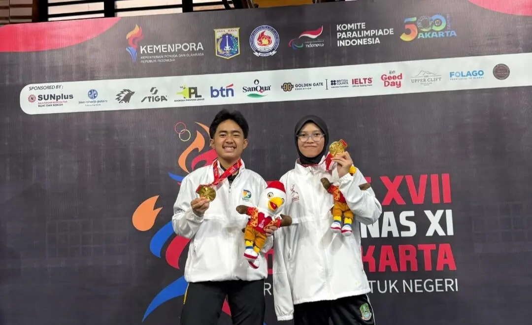 Kerja Sama Solid! Miftah dan Dewi Antar Jawa Barat Raih Medali Emas di Para Tenis Meja T9-10