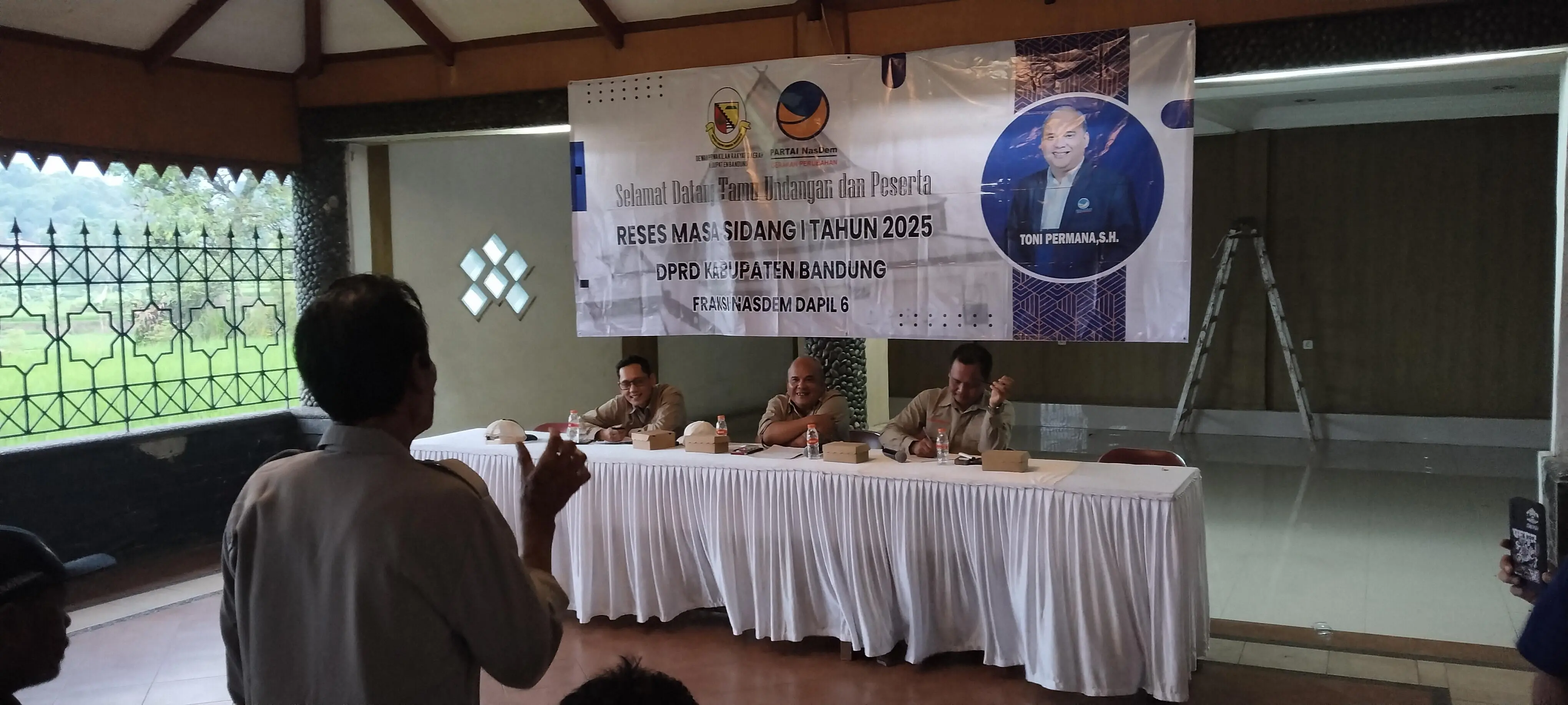 Toni Permana Soroti Program SPAM PDAM Saat Reses di Pacet
